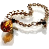 brown crystal bracelet - ブレスレット - 