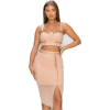 Dark Blush Studded Stone Cami Top & Slit Mini Skirts Set - Vestidos - $49.50  ~ 42.51€