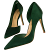 Dark Green Business Casual Heels - 经典鞋 - 