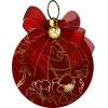 Dark Red Christmas Ornament - Objectos - 