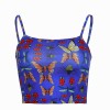 Dark blue sling insect pattern sling ves - 半袖衫/女式衬衫 - $17.99  ~ ¥120.54