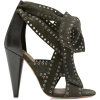 Dark olive green shoes - Sandale - 