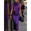 Dark purple dress - Haljine - 