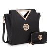 Dasein Women Designer Handbag Cut Out Triangle Top Handle Bag Large Tote Bag Fashion Work Purse - Torbice - $62.67  ~ 398,12kn