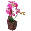 Decorative Synthetic Purple Silk Artificial Phalaenopsis Moth Orchid Flower w/ Plant Stand - MyGift - Plants - $24.99 