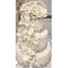 Decorative wedding cake white glam - Uncategorized - 