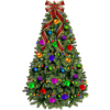 Christmas Tree Colorful - Rastline - 
