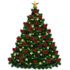 Christmas Tree Colorful - Rastline - 