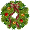 Christmas Wreath Green - Rastline - 