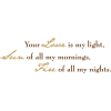 Your Love Is My Light - Besedila - 