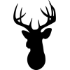 Deer stencil - イラスト - 