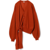 Demi-Luxe BEAMS Rito / Silk mohair knot - Swetry na guziki - 