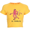 Demon Hunter printing yellow short-sleev - T-shirts - $15.99  ~ £12.15
