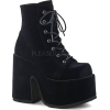 Demonia Camel Platform Lace-Up boots - Platforms - $85.95 