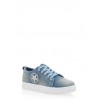 Denim Slip On Sneakers with Sequin Star - Turnschuhe - $14.99  ~ 12.87€