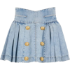 Denim pleated skirt - Skirts - 