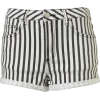 Black Striped Short - Spodnie - krótkie - 
