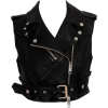 Leather Biker Vest - Vests - 
