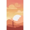 Desert Sunset Minimalistic HD - Background - 