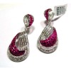 Designer Gold Diamond Earrings - Uhani - 