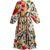 Devi floral-print cotton midi dress - 连衣裙 - 