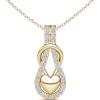 Diamond Love Knot Pendant - Necklaces - $729.00 