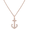 Diamond Anchor Necklace, 14K Rose Gold P - 项链 - 
