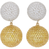 Diamond Canary Bauble Earrings - Aretes - 