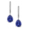 Diamond Drop Pear Cut Earrings - Brincos - 