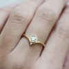 Diamond Engagement Diamond Ring, Delicat - Mie foto - 