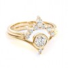 Diamond Wedding Ring Set, Unique Engagem - Кольца - 