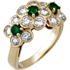 Diamond and emerald ring - Rings - $7.00  ~ £5.32