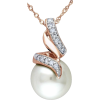 Diamonds and Pearl - Necklaces - 