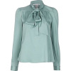 Diane Von Furstenberg Tie Blouse - 半袖衫/女式衬衫 - 