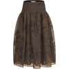 Dior FLORAL JACQUARD LINEN AND SILK SKIR - Skirts - 