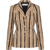 Dior NATURAL DIOR STRIPED TUSSAH SILK SI - Chaquetas - 