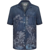 Dior SHORT SLEEVES BLOUSE IN DENIM WITH - Camisas - 