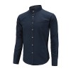 Dioufond Men's Long Sleeve Banded Collar Oxford Dress Shirt With Pocket - 半袖シャツ・ブラウス - $8.28  ~ ¥932