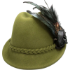 Dirndl Felt hat Rosalie green - Hat - £54.99  ~ $72.35