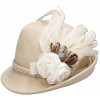 Dirndl Felt hat Rosalie white - Chapéus - £59.99  ~ 67.79€
