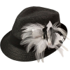 Dirndl Straw hat Leni with feather brooc - 有边帽 - £24.99  ~ ¥220.31