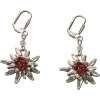 Dirndl Traditional earrings edelweiss si - Earrings - £17.99 