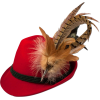 Dirndl Traditional felted pheasant red - Hat - £49.99  ~ $65.78