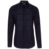 Dolce & Gabbana Men's 'Gold' Navy Blue Tuxedo Style Pleated Front Button Down Dress Shirt - Camisa - curtas - $895.00  ~ 768.70€