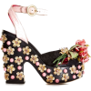 Dolce&Gabbana Rose Platform Sandals - Sandały - 