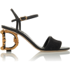 Dolce & Gabbana Baroque-Heel Lurex Sanda - Sandals - 