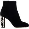 Dolce & Gabbana Black Ankle Boots - Škornji - 