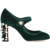 Dolce & Gabbana Embellished velvet pump - Классическая обувь - 