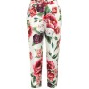 Dolce&Gabbana Floral Silk Pants - Pantaloni capri - 