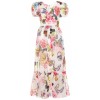 Dolce&Gabbana Floral-printed silk dress - Obleke - 
